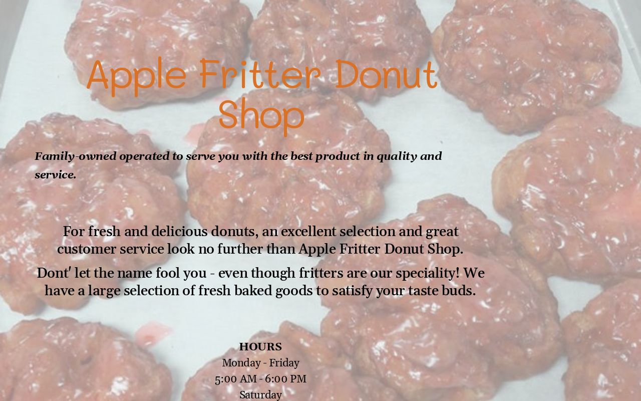 Apple Fritter Donut Shop